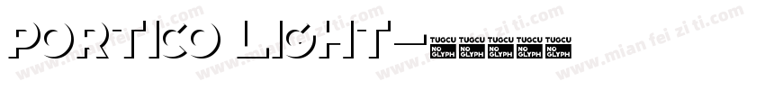 Portico Light字体转换